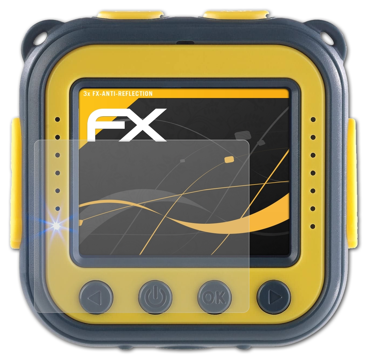 ATFOLIX 3x FX-Antireflex PX2309-944) Somikon Displayschutz(für