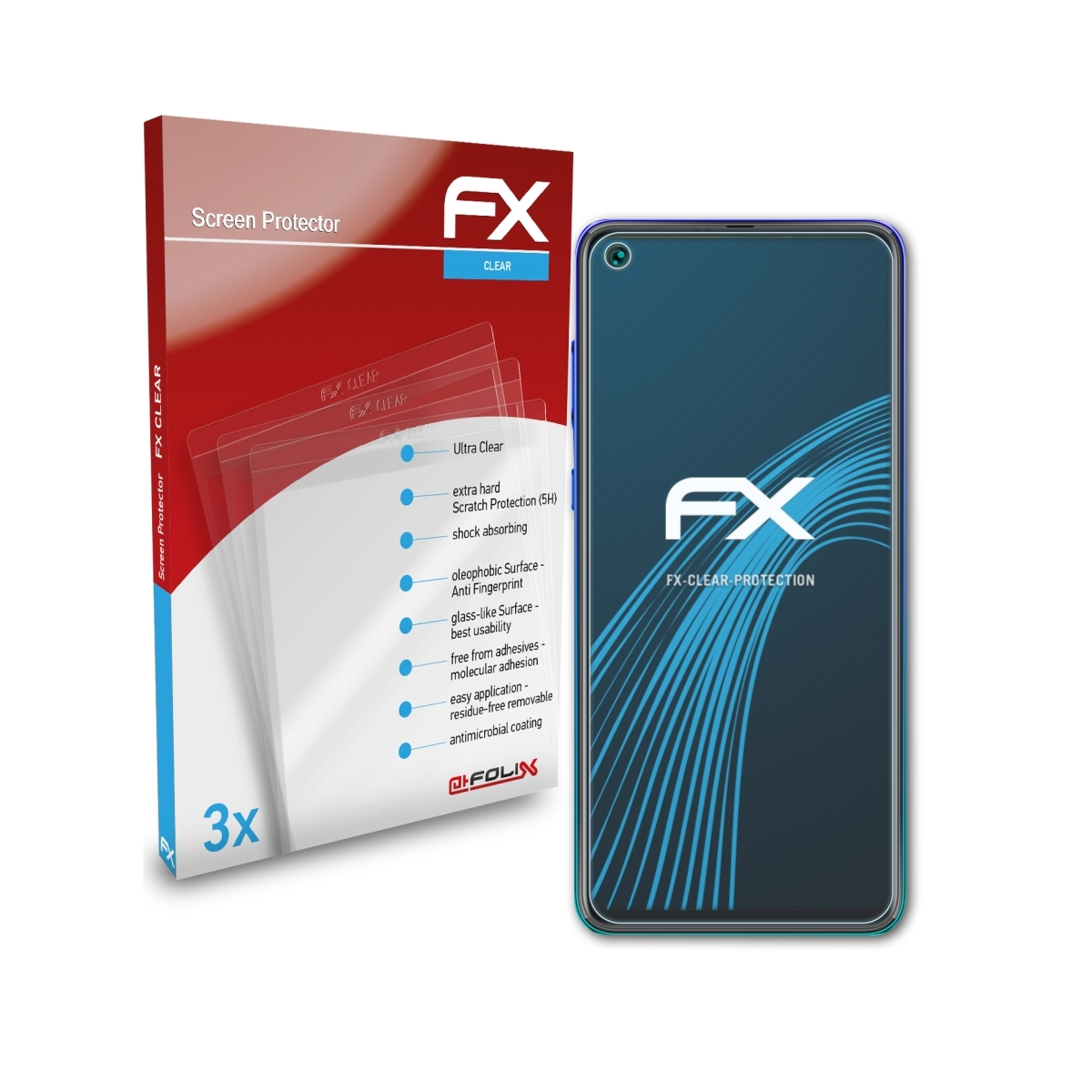 ATFOLIX 3x Hotwav Symbol R60) FX-Clear Displayschutz(für