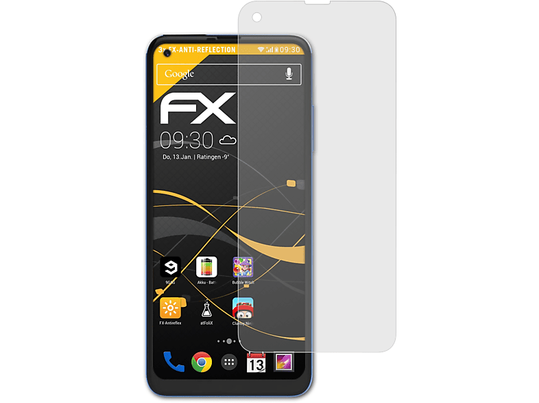 ATFOLIX 3x FX-Antireflex Displayschutz(für Nuu Mobile B10)