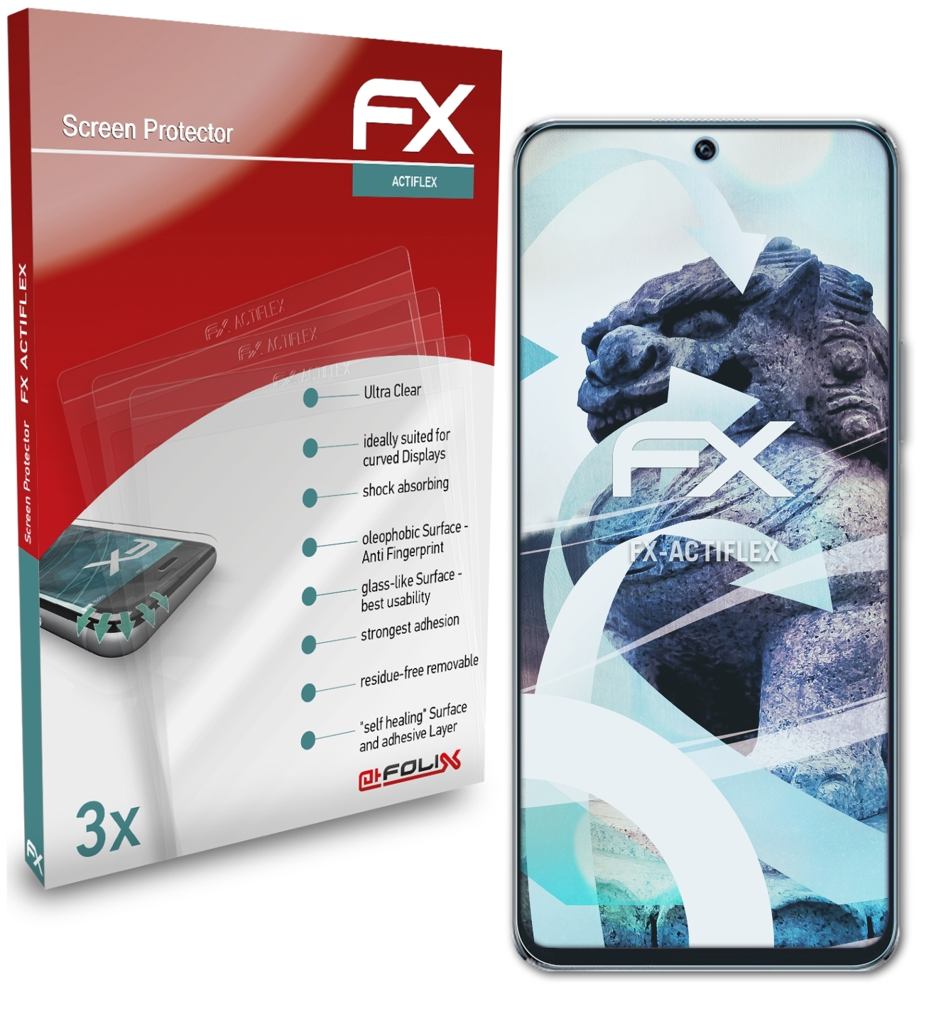 ATFOLIX FX-ActiFleX X30i) Displayschutz(für 3x Honor