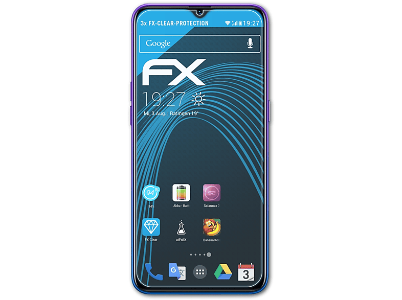 Oppo ATFOLIX FX-Clear Realme Displayschutz(für 3x Q)