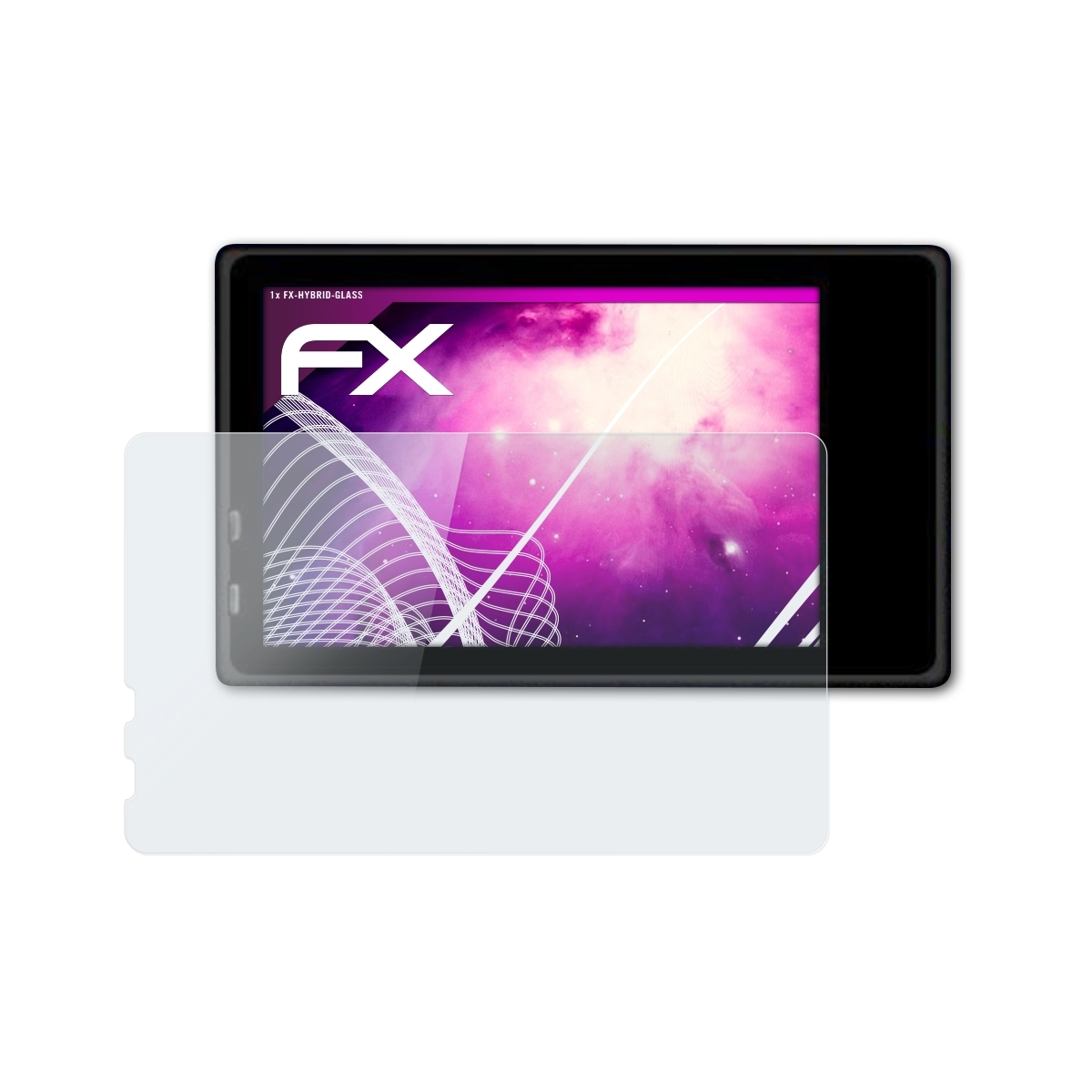 ATFOLIX FX-Hybrid-Glass Schutzglas(für Dragon Touch Pro) 3 Vision