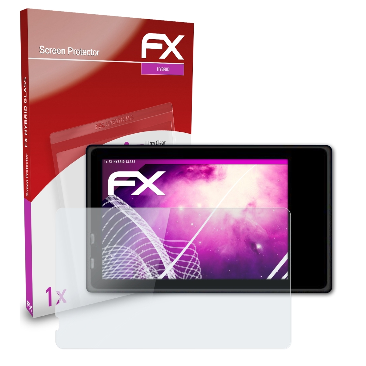 ATFOLIX FX-Hybrid-Glass Schutzglas(für Dragon Touch Pro) 3 Vision