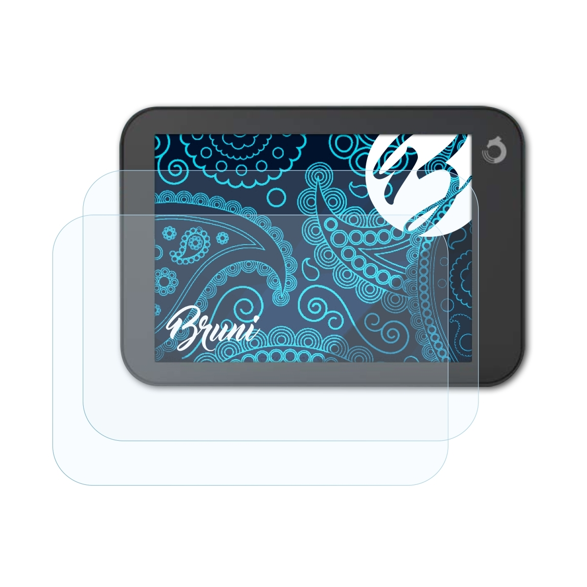 BRUNI 2x Basics-Clear Schutzfolie(für Dragon Touch 5) Vista