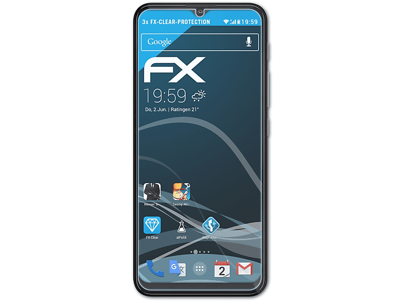 3x K13 ATFOLIX Displayschutz(für Lenovo Note) FX-Clear