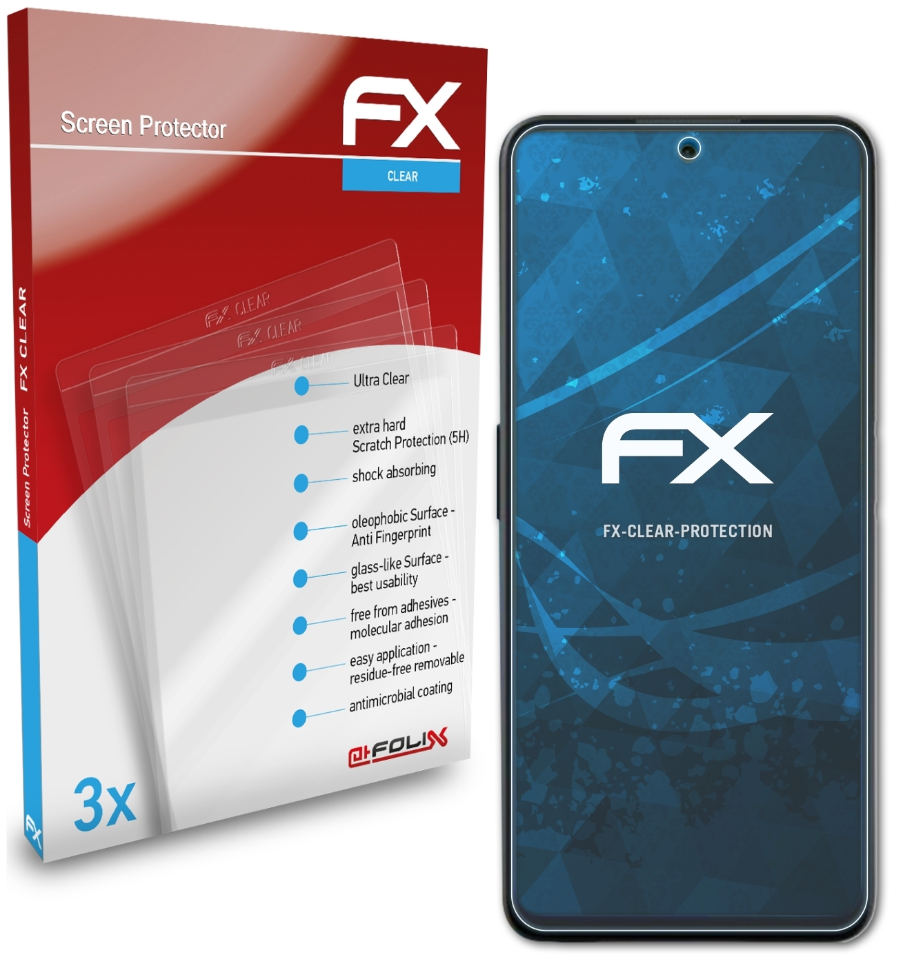 FX-Clear Displayschutz(für Hisense 3x Infinity H50S) ATFOLIX