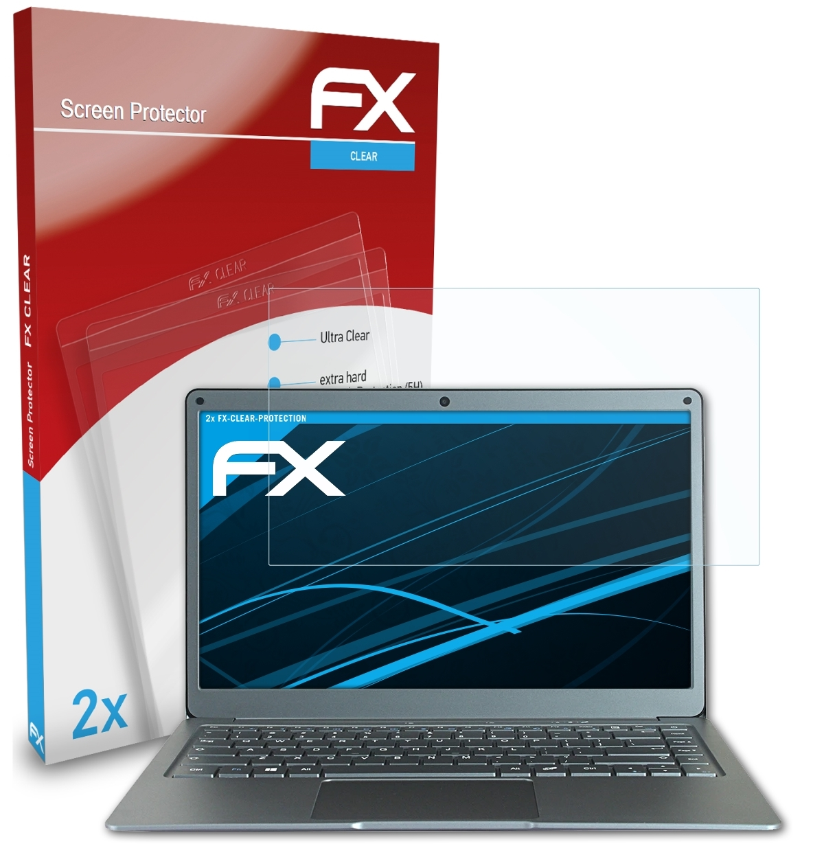 2x EZbook Displayschutz(für X3) FX-Clear ATFOLIX Jumper