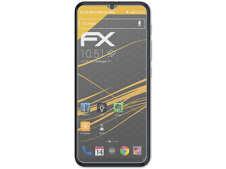 FX-Antireflex Note) 3x ATFOLIX K13 Lenovo Displayschutz(für