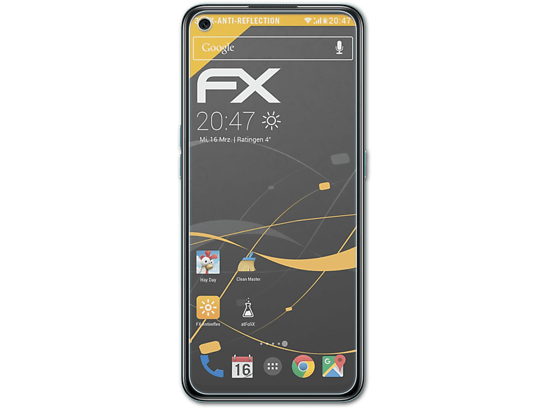 ATFOLIX 3x FX-Antireflex Displayschutz(für Oppo A55s 5G)