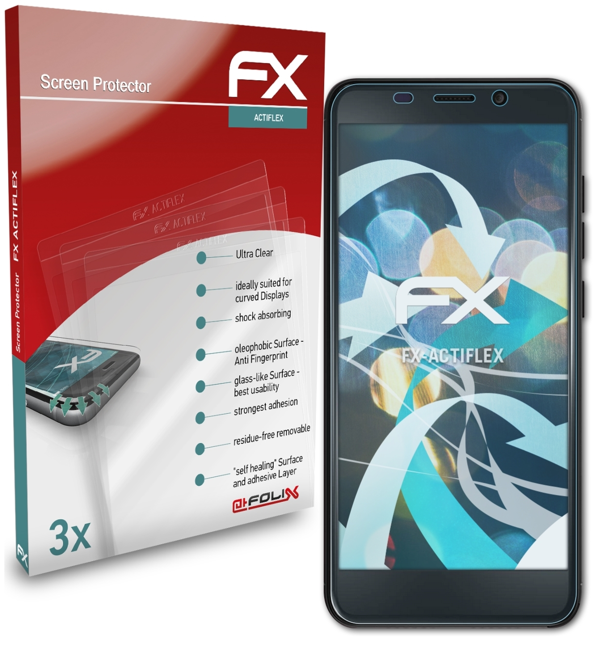 ATFOLIX 3x FX-ActiFleX A7L) Nuu Displayschutz(für Mobile