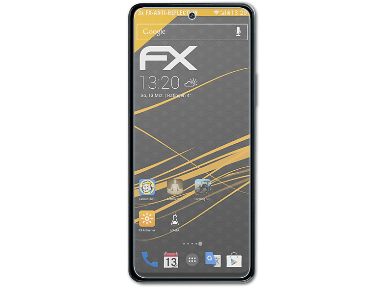 Infinix FX-Antireflex Note 3x Displayschutz(für ATFOLIX 11S)