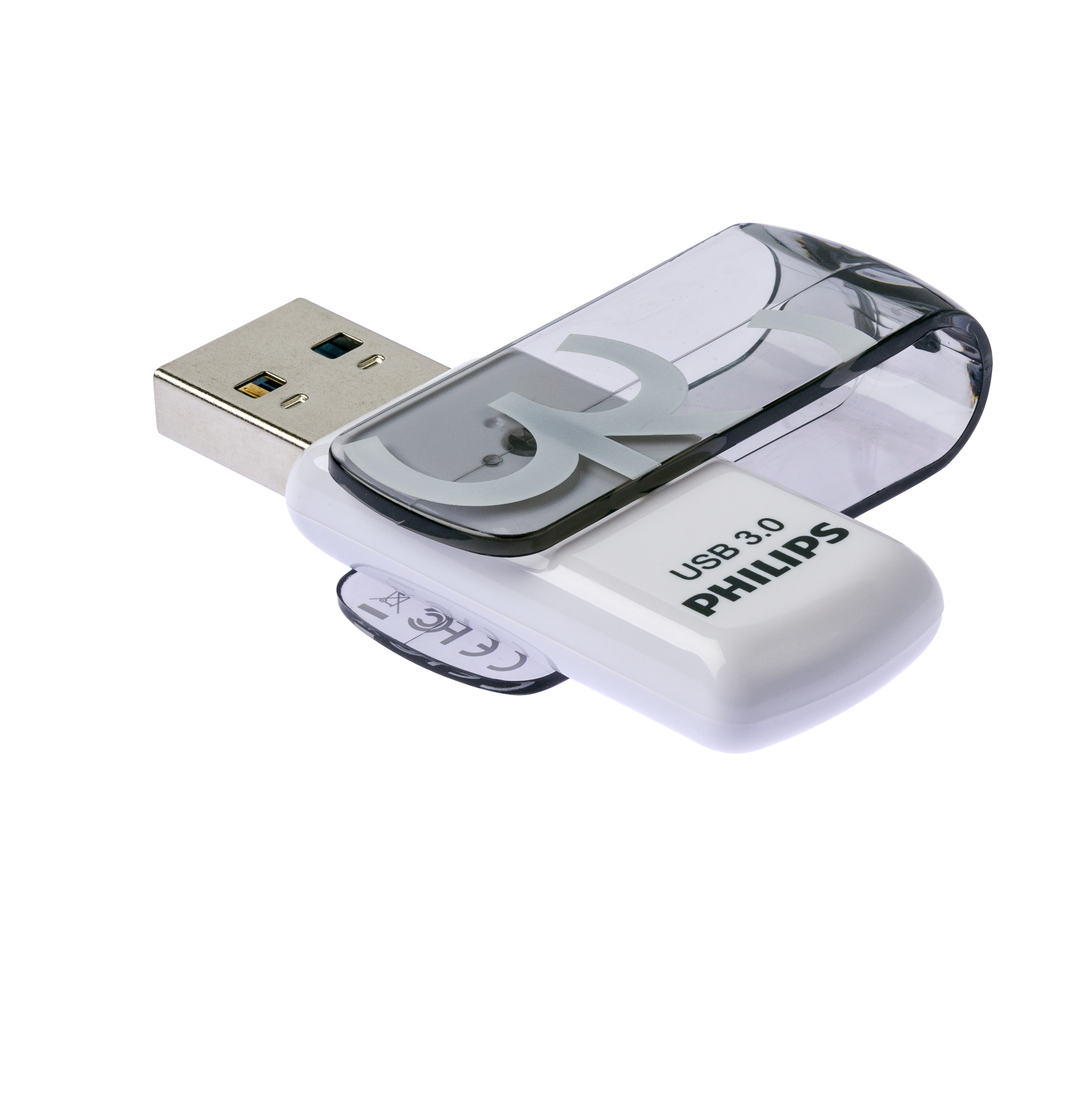 PHILIPS Vivid Edition Shadow GB) MB/s USB-Stick 32 Grey®, 100 (Weiß