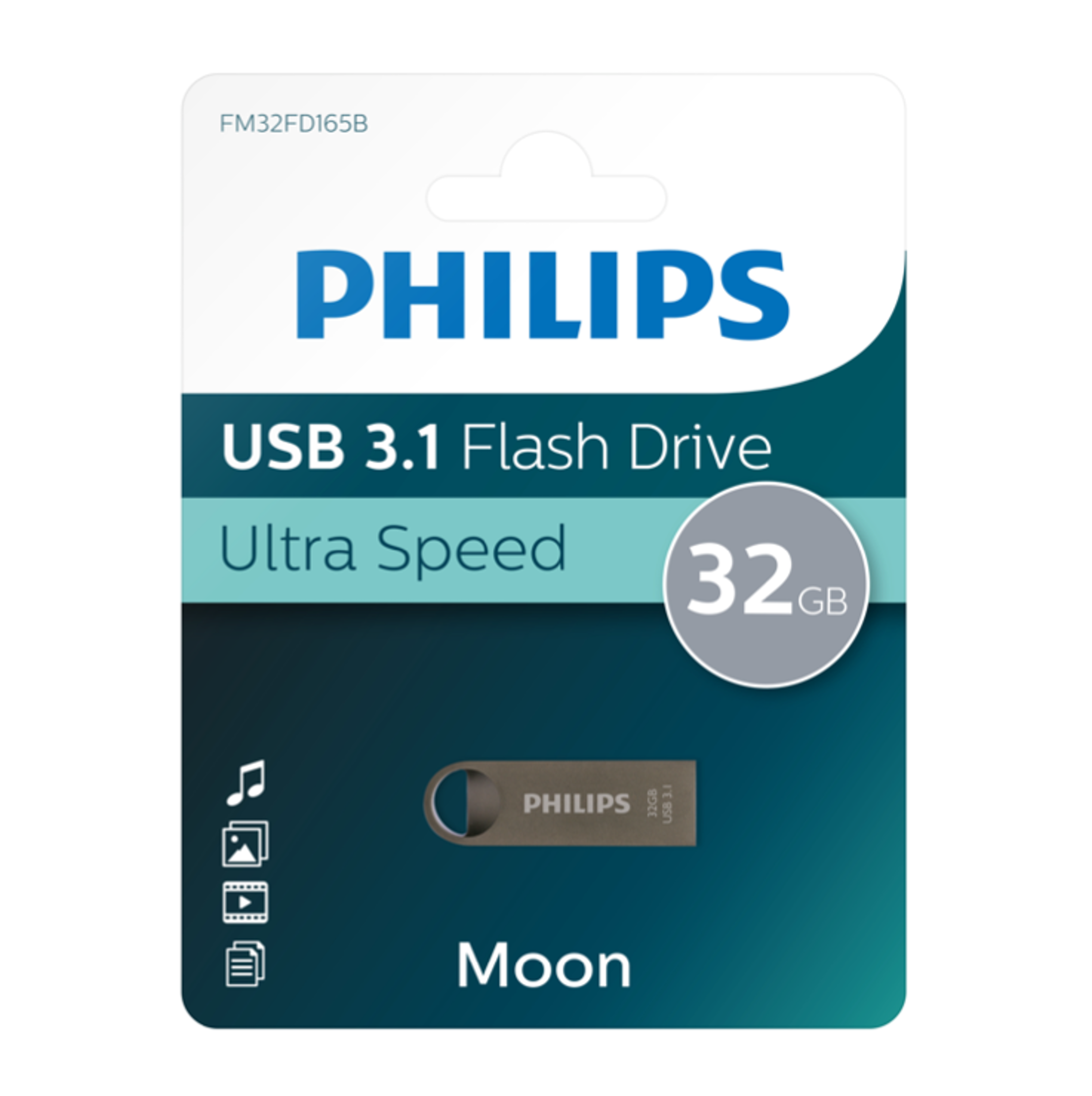 PHILIPS Moon Edition USB-Stick GB) Space Grey® (Aluminium, 32