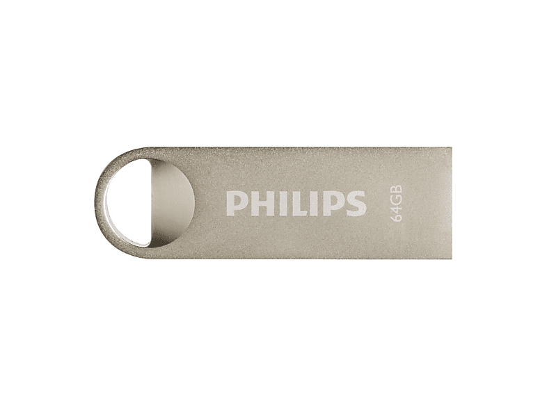 PHILIPS Moon Edition Vintage Silver® USB-Stick (Aluminium, 64 GB)