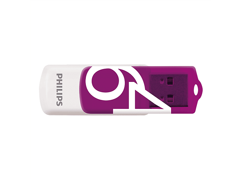 PHILIPS Vivid Edition Magic Purple®, 25 MB/s USB-Stick (Weiß, 64 GB)