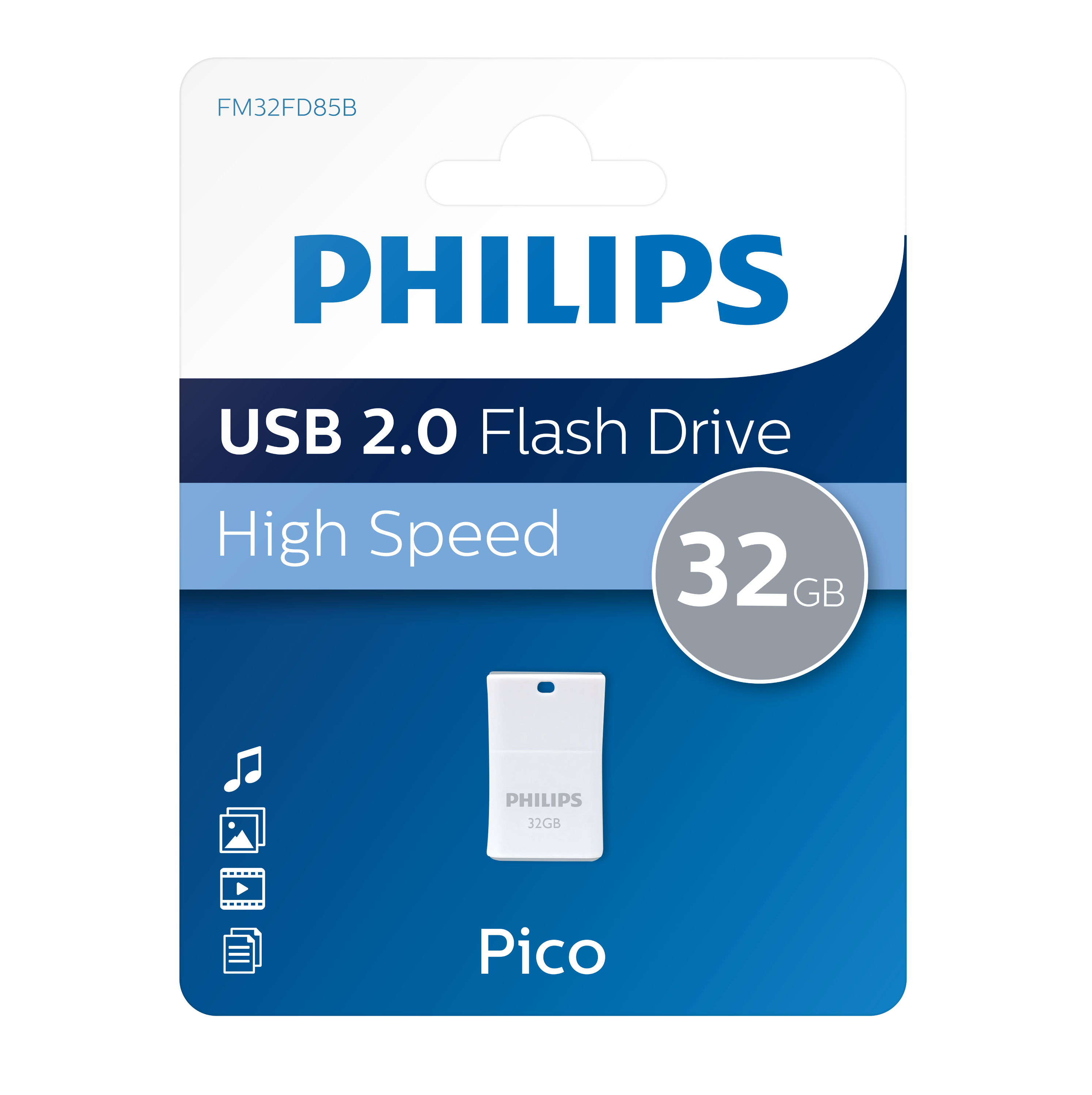 PHILIPS Edition Pico GB) 32 (Weiß, USB-Stick