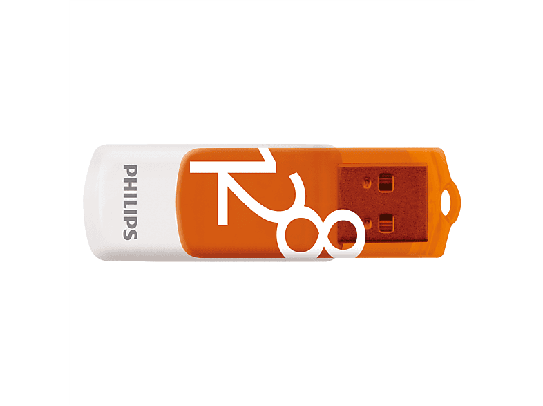 PHILIPS Vivid Edition Sunrise Orange®, 25 MB/s USB-Stick (Weiß, 128 GB)