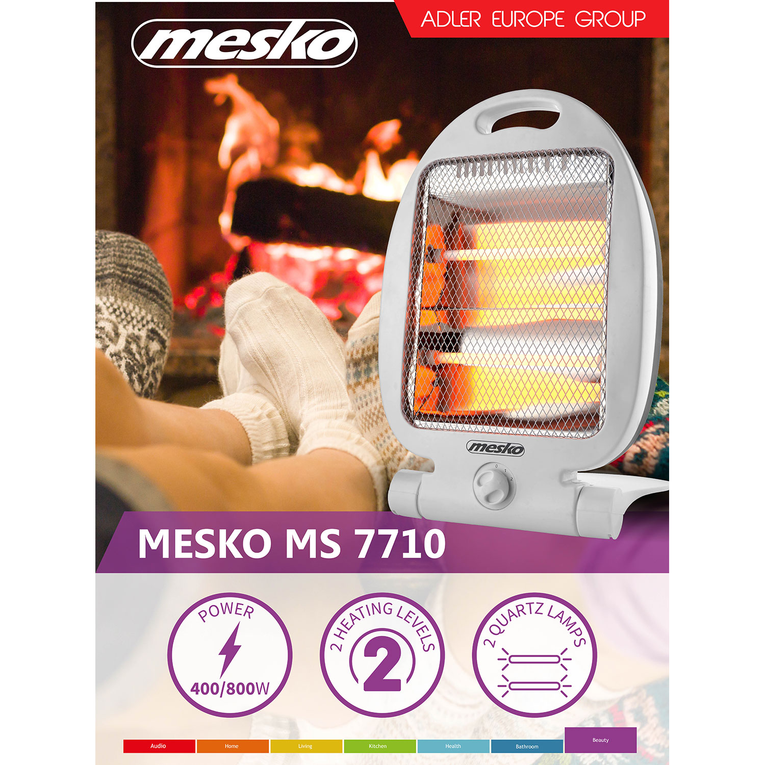 Radiator 7710 Watt) MESKO mesko_MS Öl (800
