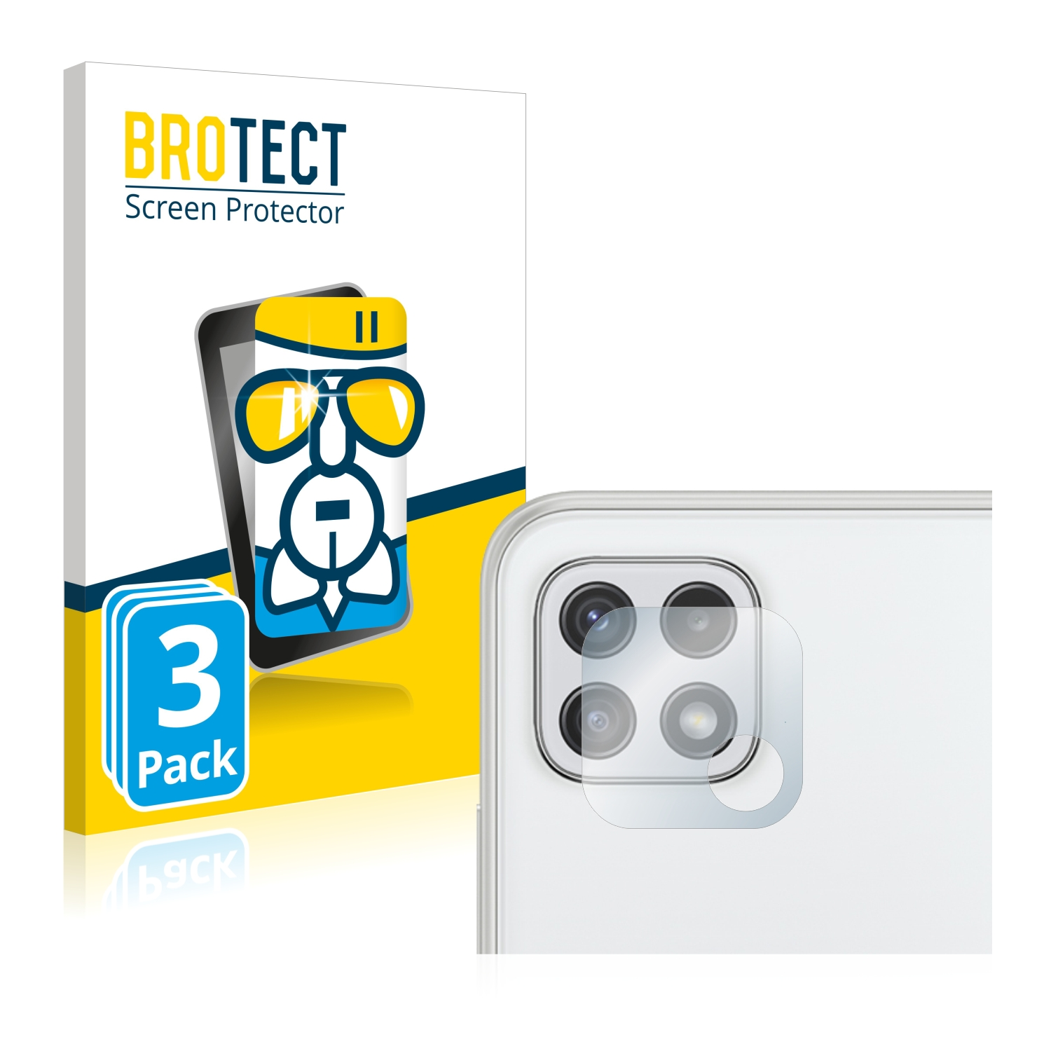 BROTECT 3x Airglass klare A22 Galaxy Samsung 5G) Schutzfolie(für