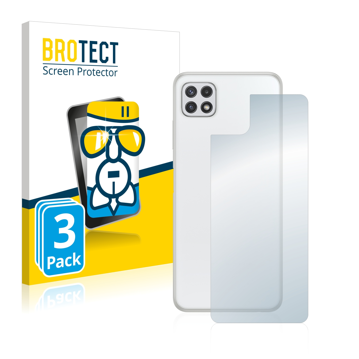 3x A22 Airglass Schutzfolie(für BROTECT Galaxy klare Samsung 5G)