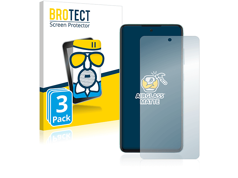 BROTECT 3x Airglass matte Galaxy A52) Samsung Schutzfolie(für