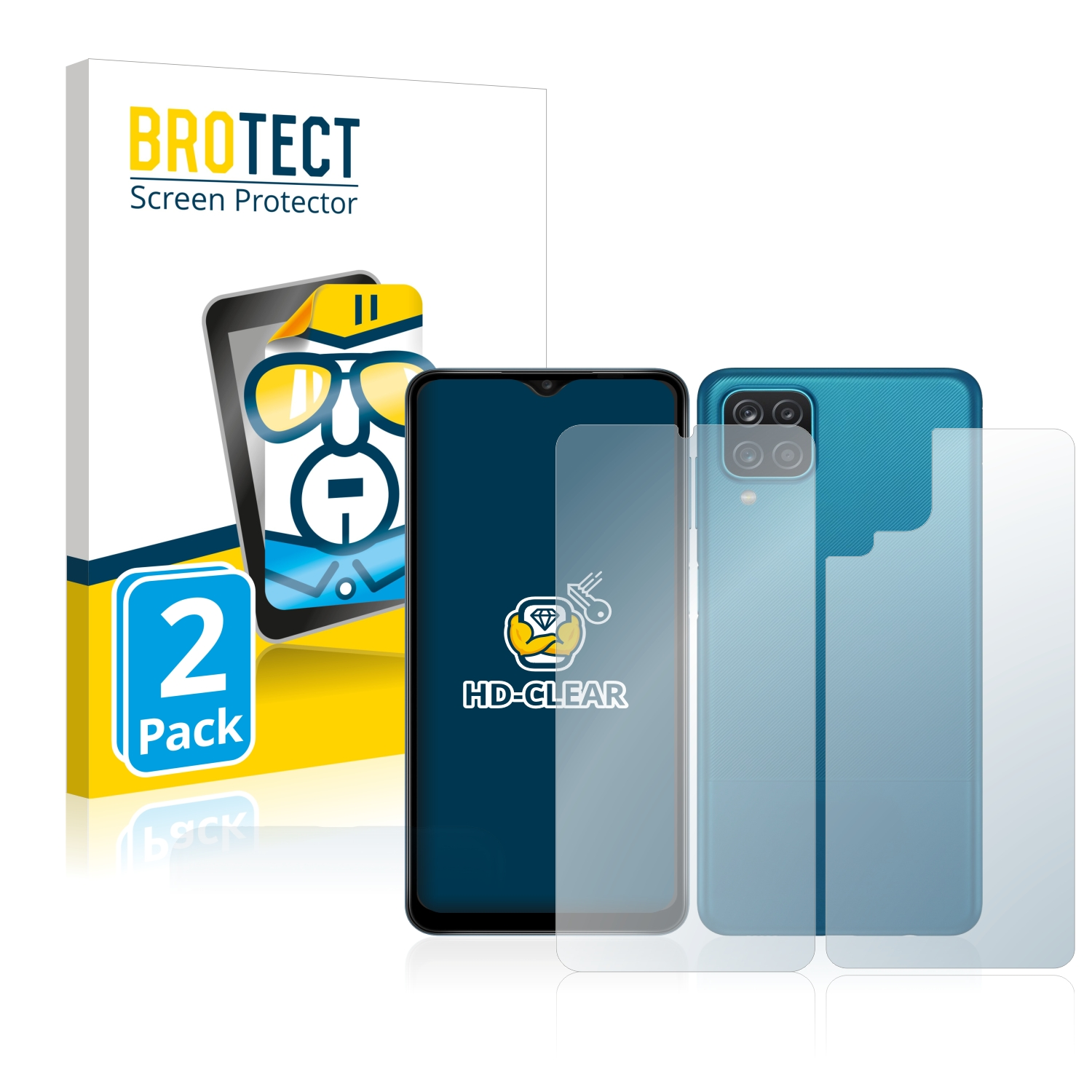 A12) Galaxy Schutzfolie(für klare BROTECT 2x Samsung