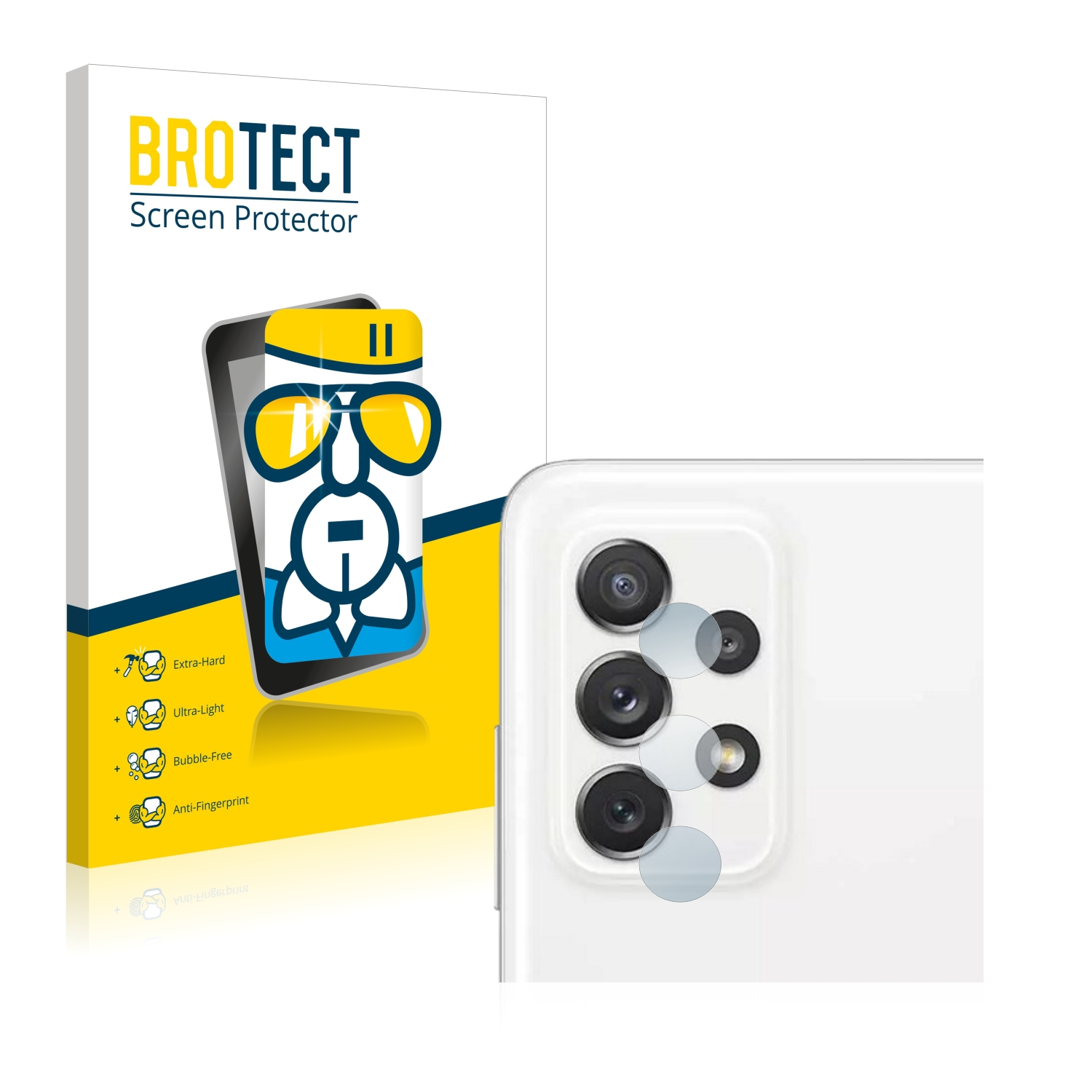 BROTECT Airglass klare Schutzfolie(für Galaxy Samsung A72)