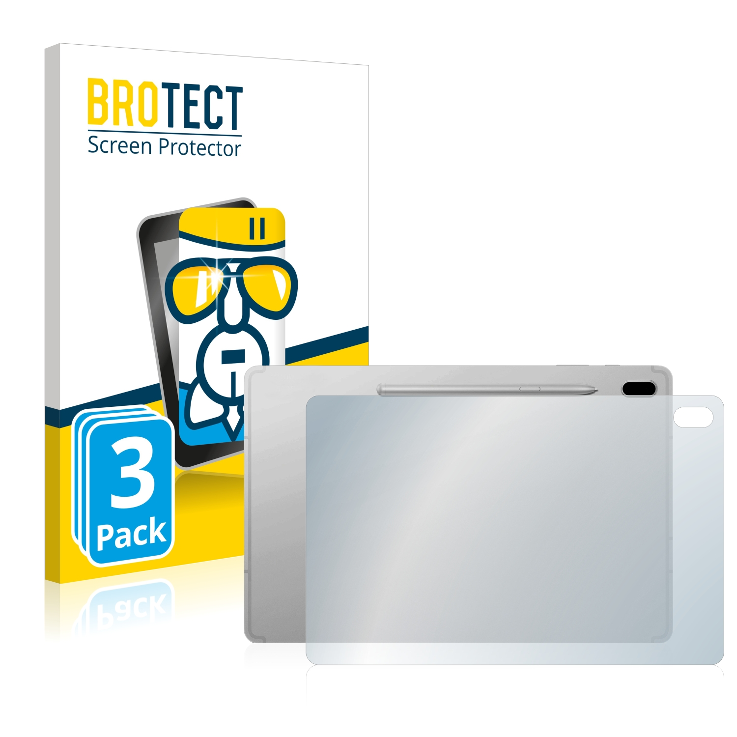 FE Querformat)) BROTECT S7 Schutzfolie(für Galaxy Samsung (im Tab 3x Airglass klare