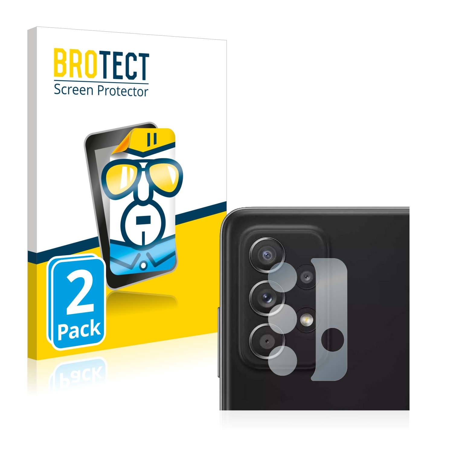 BROTECT 2x klare Schutzfolie(für Samsung A52 Galaxy 5G)