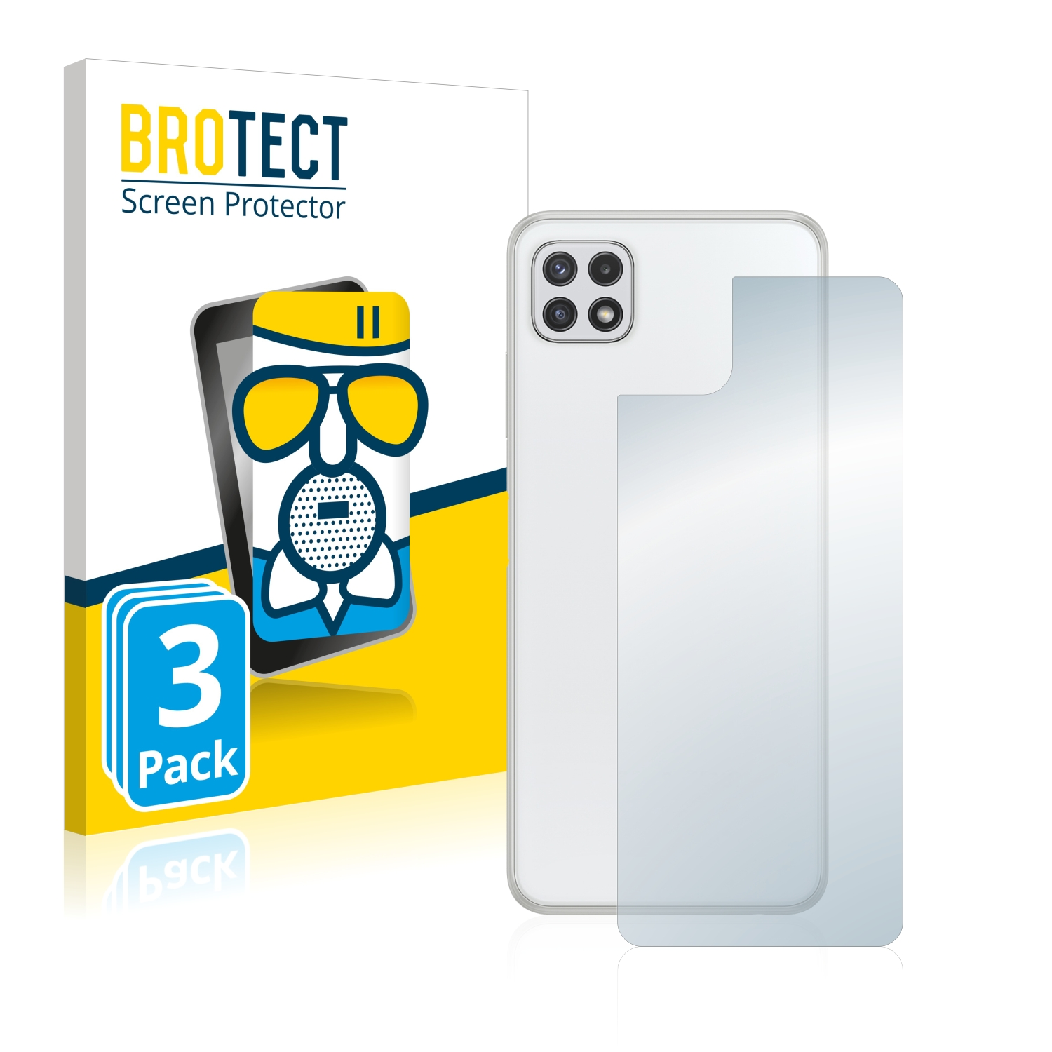 BROTECT 3x 5G) A22 Airglass Schutzfolie(für matte Samsung Galaxy
