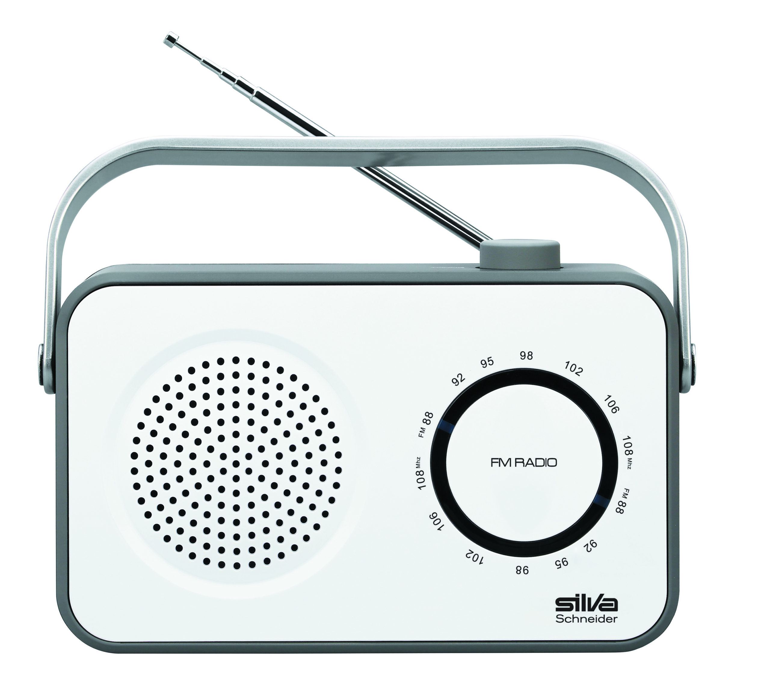 SILVA-SCHNEIDER M 295 weiß/grau FM, Radio