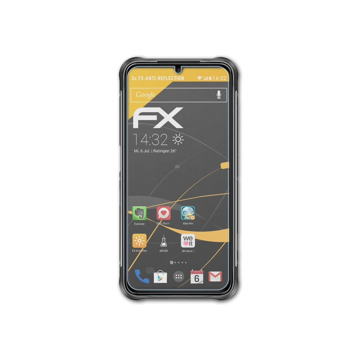 ATFOLIX 3x FX-Antireflex Displayschutz(für UMiDigi Bison)
