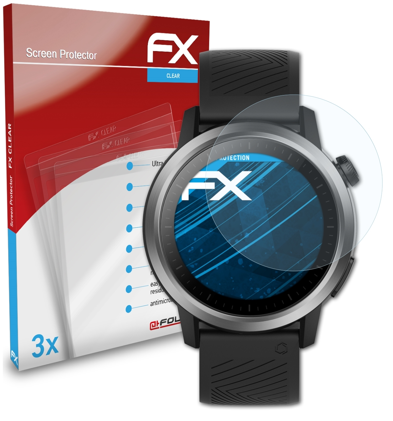 FX-Clear 3x Displayschutz(für mm)) Apex ATFOLIX Coros (42