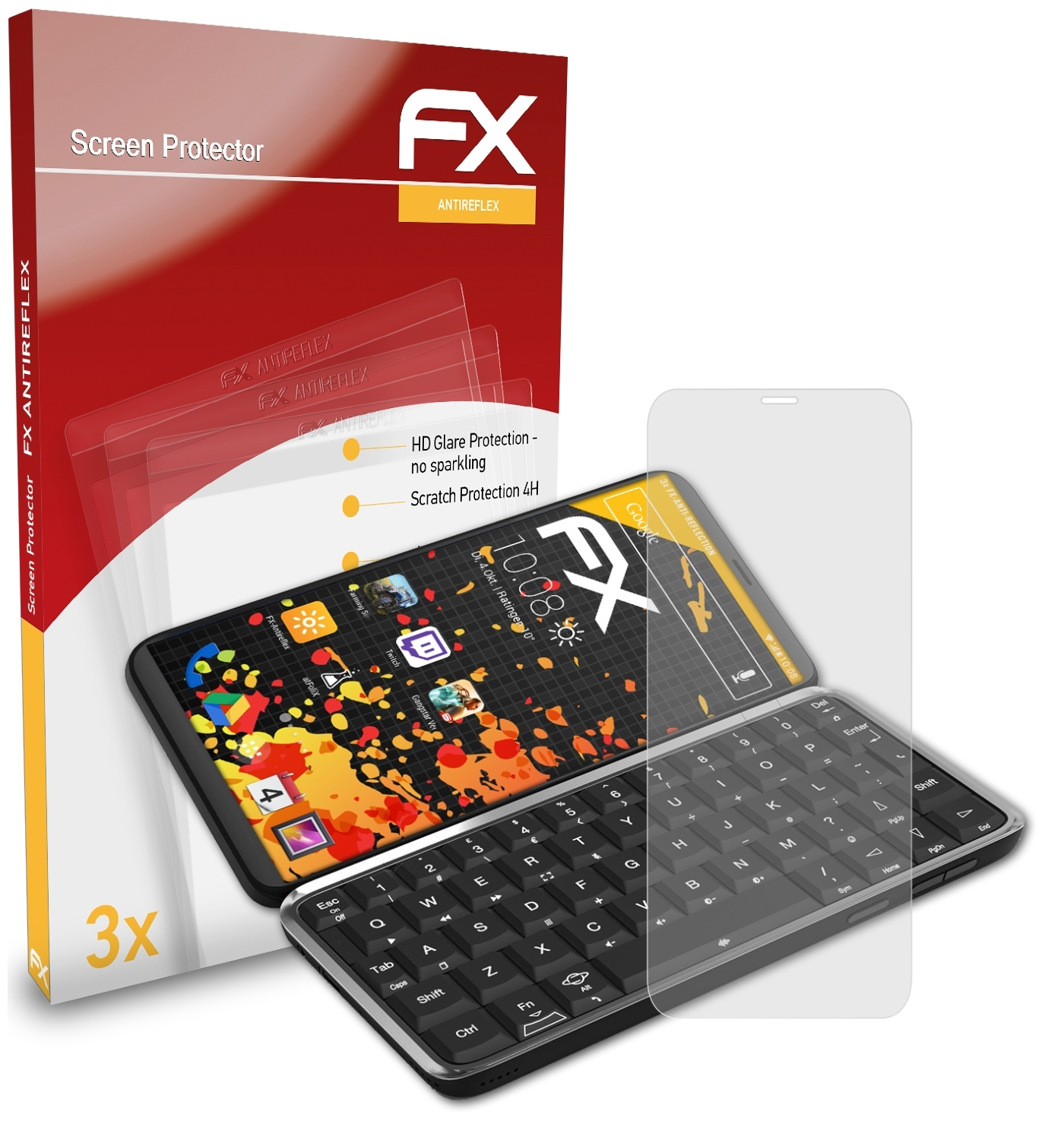 ATFOLIX 3x FX-Antireflex Displayschutz(für Planet Computers Astro Slide)