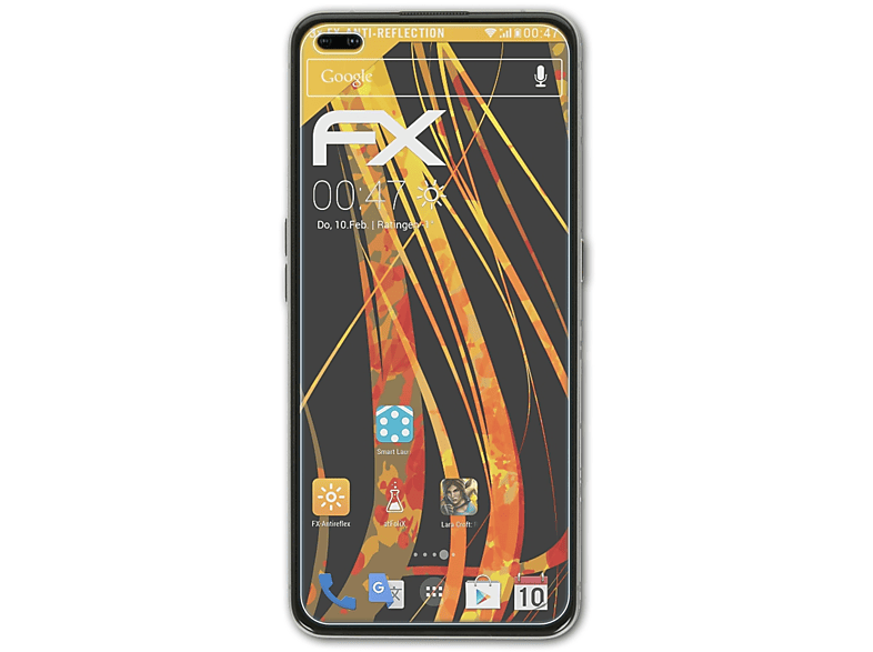 FX-Antireflex 5G) ATFOLIX Displayschutz(für 3x Pro X50 Realme