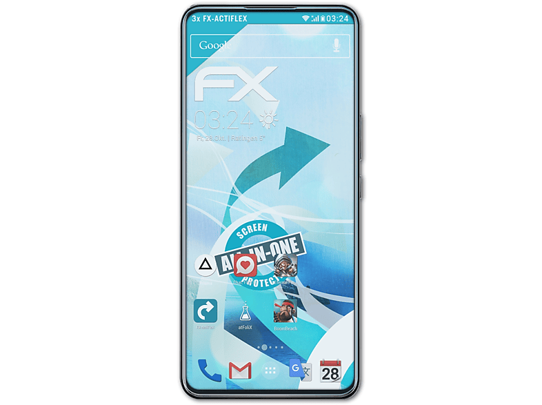 5G) ZTE ATFOLIX 30 FX-ActiFleX Axon Displayschutz(für 3x