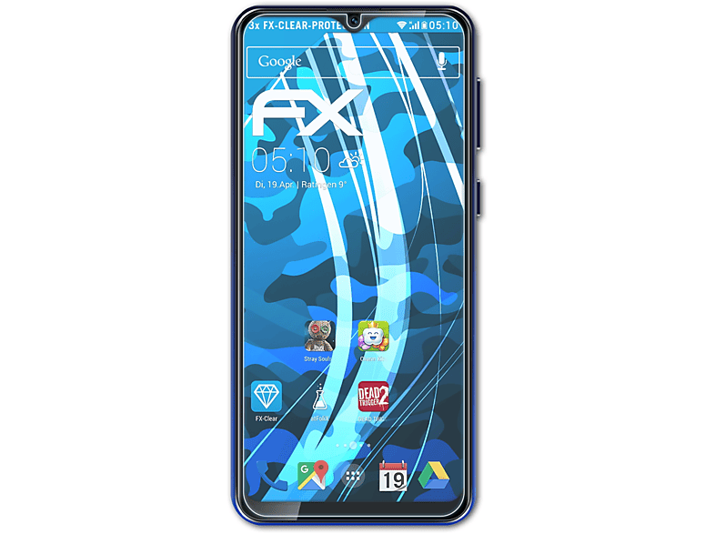 ATFOLIX 3x FX-Clear Displayschutz(für Oukitel C19)