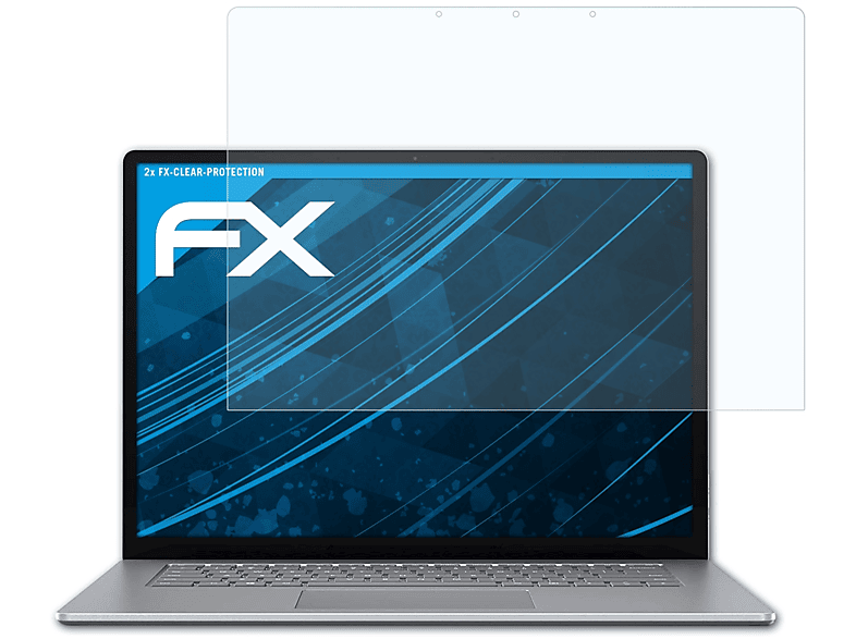 Microsoft Laptop Displayschutz(für (15 2x 3 inch)) Surface FX-Clear ATFOLIX