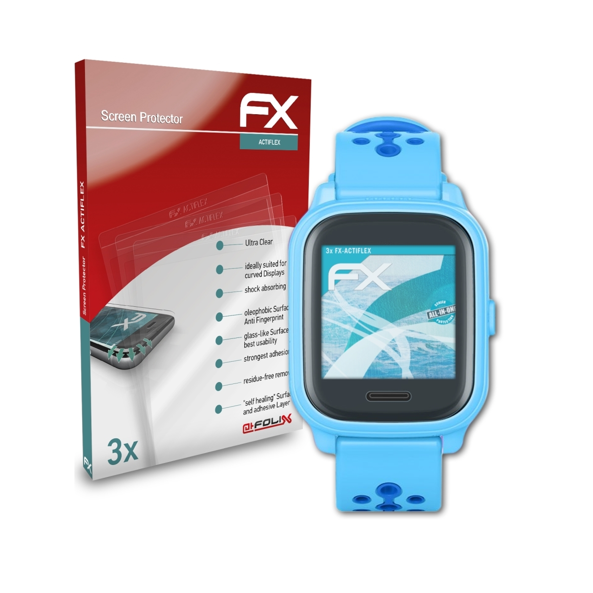 ATFOLIX 3x FX-ActiFleX Displayschutz(für Touch) 4 Anio