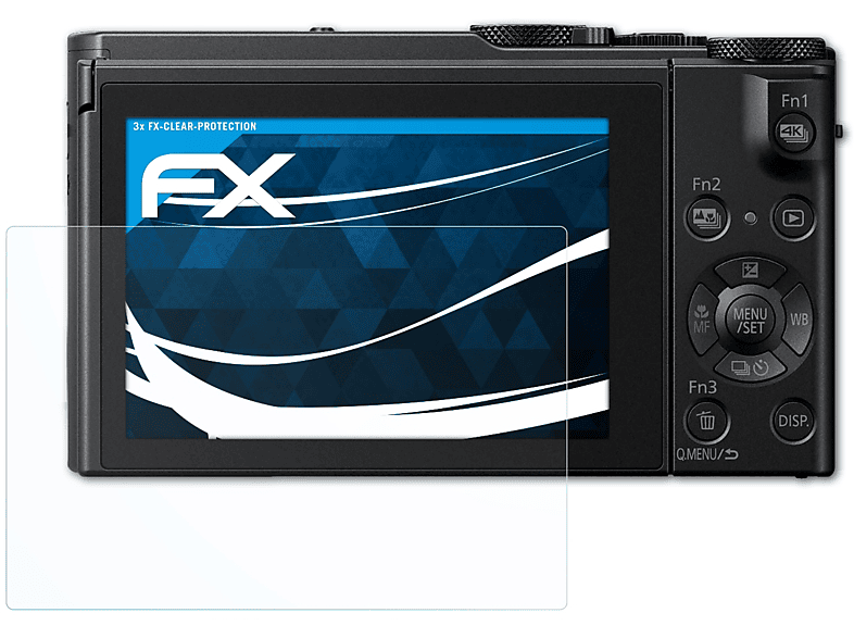 / LX15) Panasonic Lumix DMC-LX10 ATFOLIX FX-Clear Displayschutz(für 3x