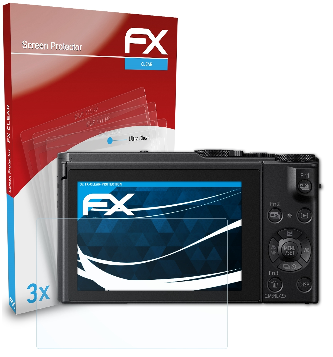 ATFOLIX 3x FX-Clear Displayschutz(für Panasonic Lumix DMC-LX10 / LX15)