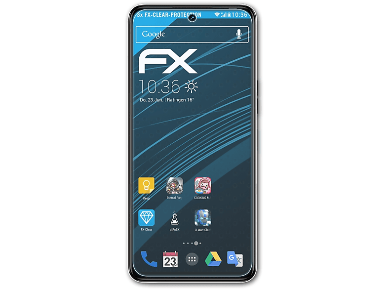 Camon ATFOLIX 3x Displayschutz(für FX-Clear Tecno 18)