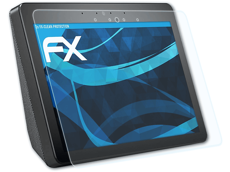 ATFOLIX 2x FX-Clear Displayschutz(für Amazon (2. Show Echo Generation))