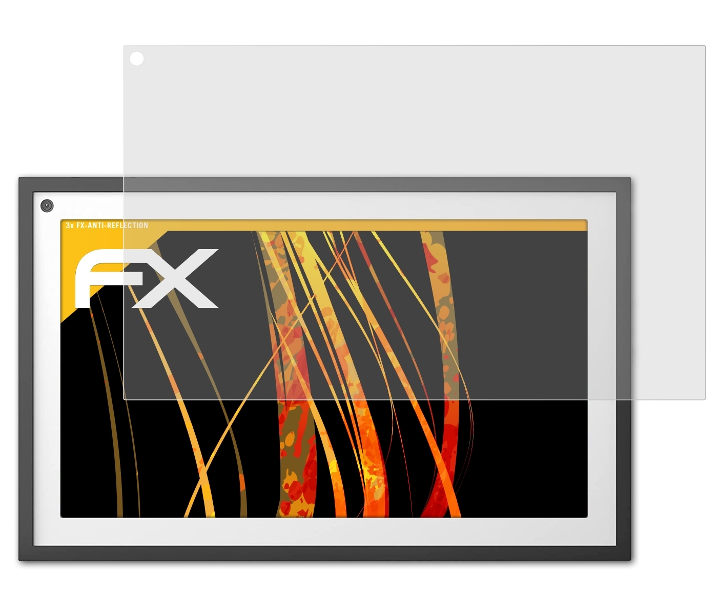Amazon ATFOLIX FX-Antireflex Echo Show 15) Displayschutz(für 3x