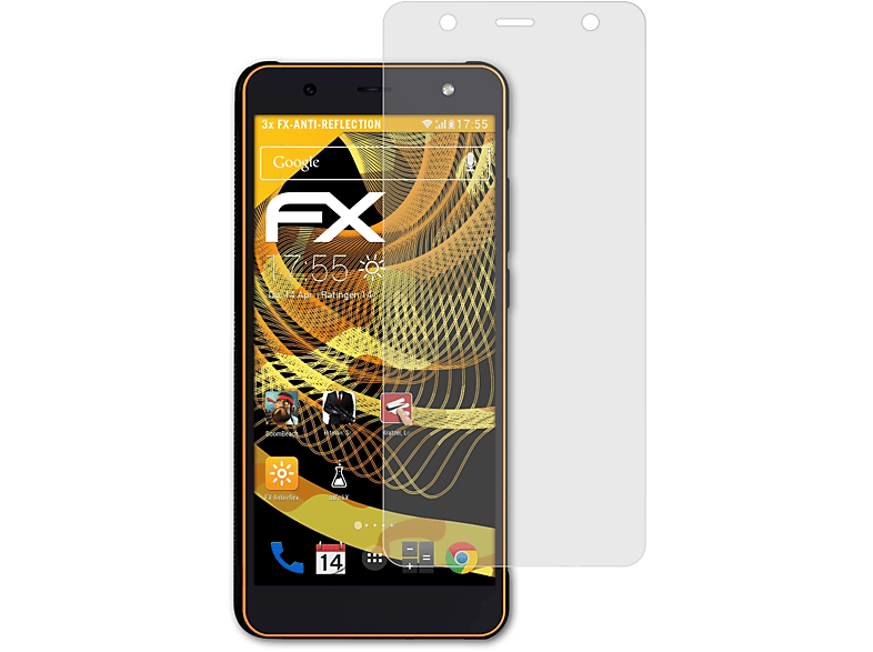 FX-Antireflex Wieppo ATFOLIX Displayschutz(für E1) 3x