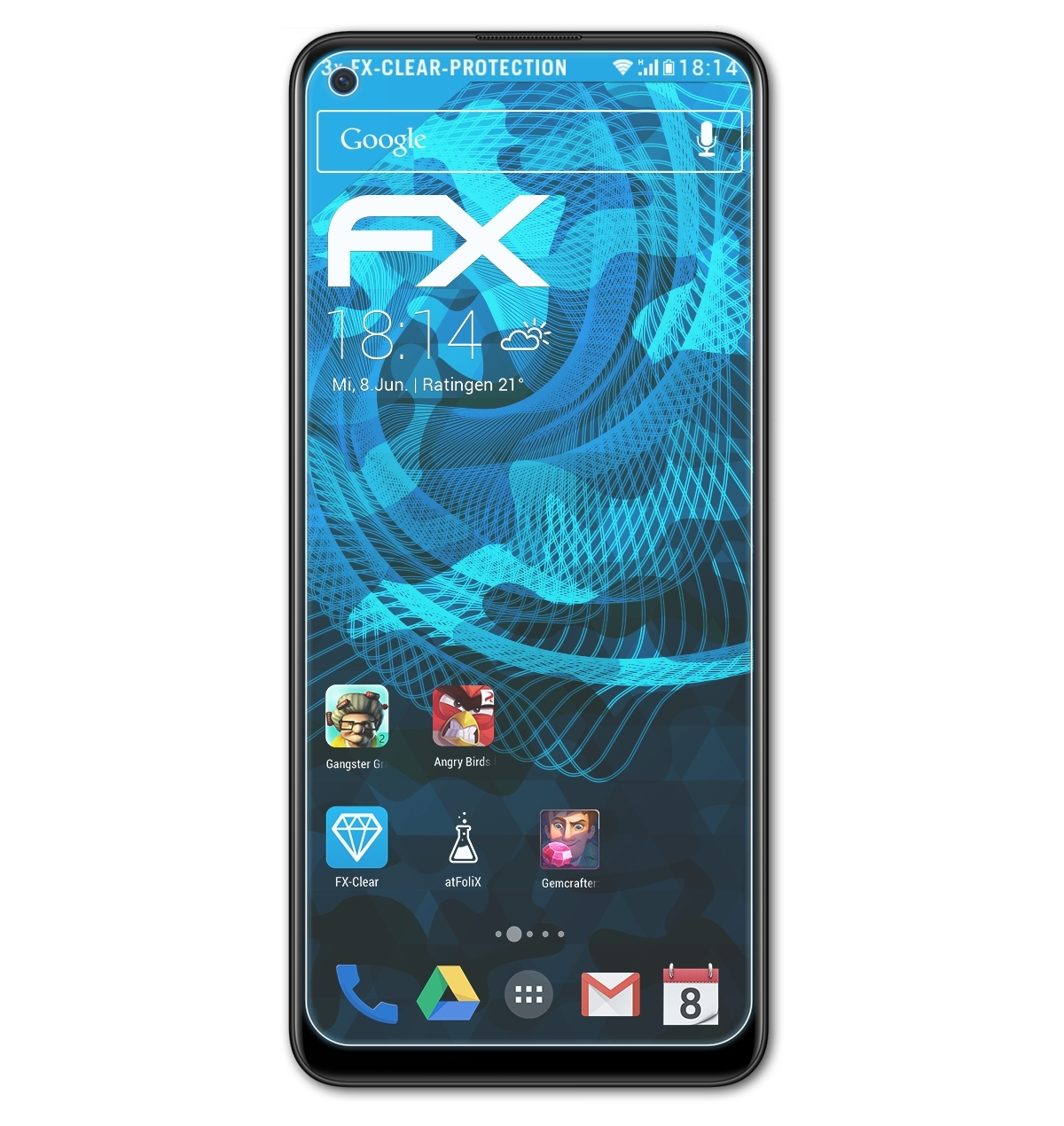 ATFOLIX 3x FX-Clear Displayschutz(für F19 Pro+) Oppo