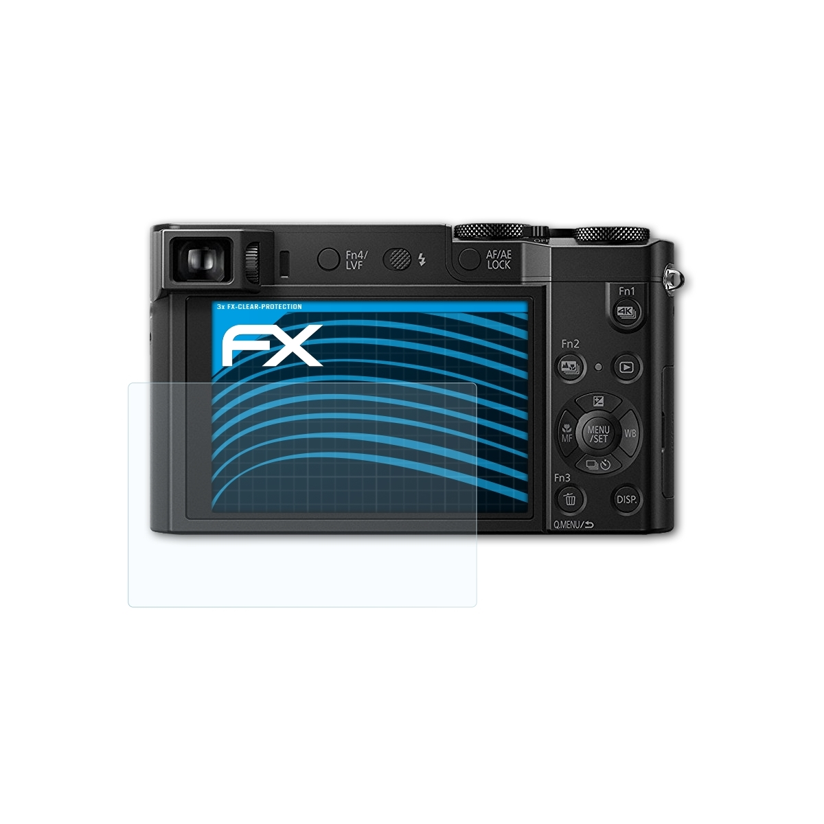 Panasonic 3x Displayschutz(für Lumix FX-Clear DMC-TZ100) ATFOLIX