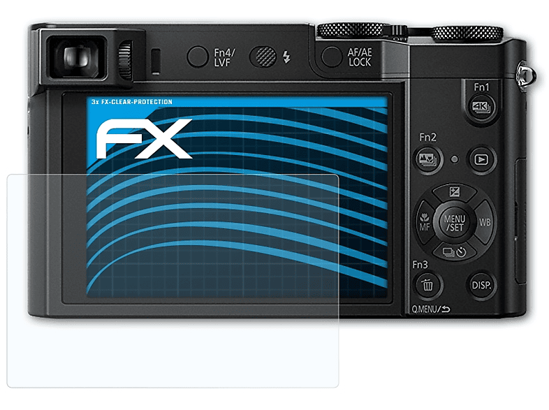 ATFOLIX 3x FX-Clear Displayschutz(für Panasonic Lumix DMC-TZ100)
