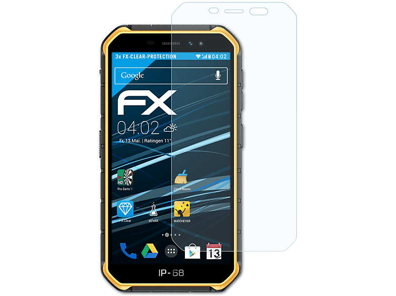 ATFOLIX 3x FX-Clear Displayschutz(für Ulefone Armor X7 Pro) | Displayschutzfolien & Gläser