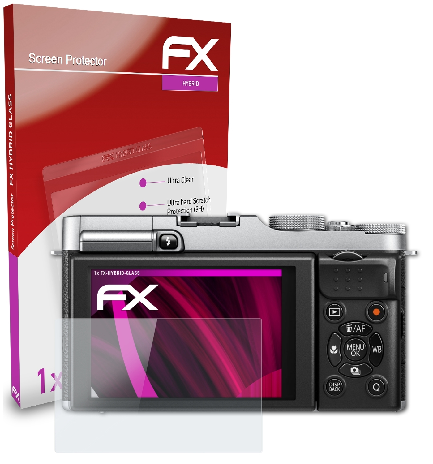 X-M1) Fujifilm Schutzglas(für FX-Hybrid-Glass ATFOLIX